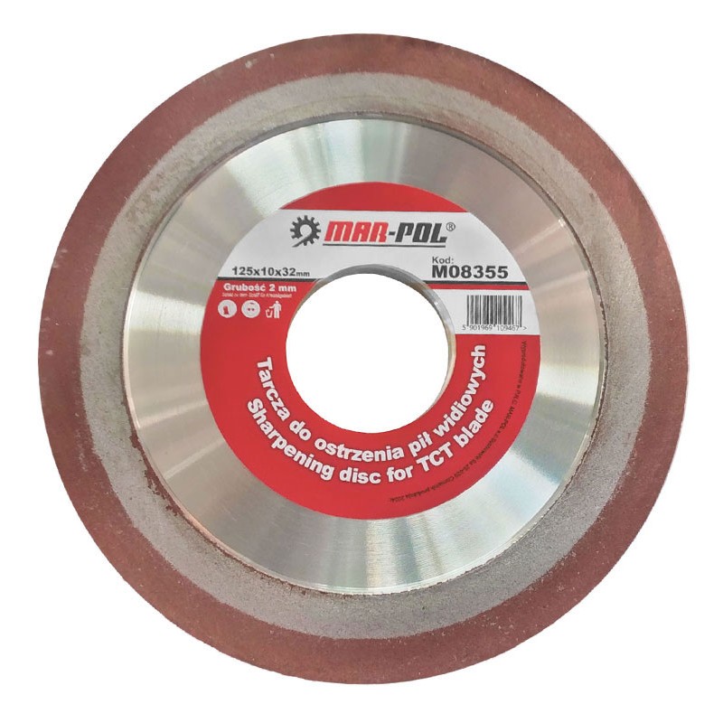 Disco diamantato per affilatura di seghe circolari Ø125mm interno Ø32mm